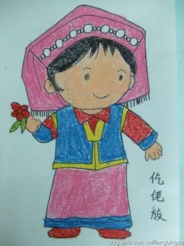 多彩的民族服饰简笔画多姿多彩的民族服饰简笔画仡佬族的简笔画手抄报