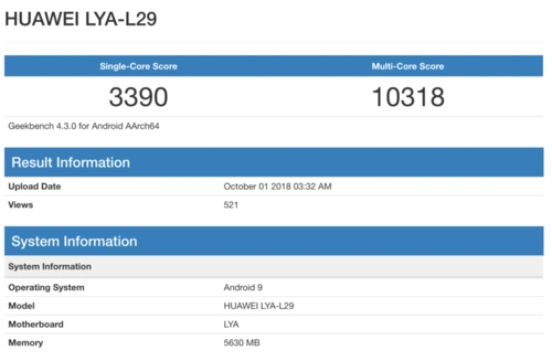 华为mate 20跑分曝光,与iphone xs仍有差距