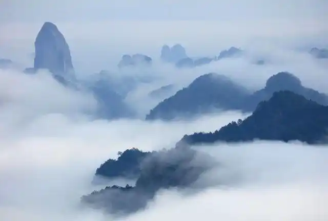 湖南的奇峰仙境山水风景赛桂林被称作中国丹霞之魂