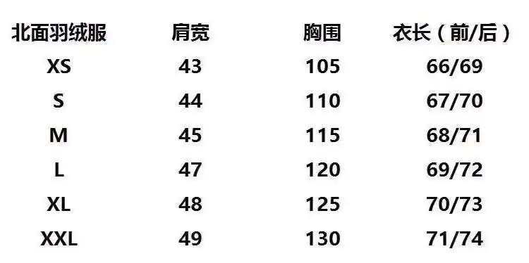 the north face1996北面羽绒服男女tnf经典两色老款短外套nj1dj58