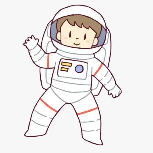 宇航员可爱动漫简笔画