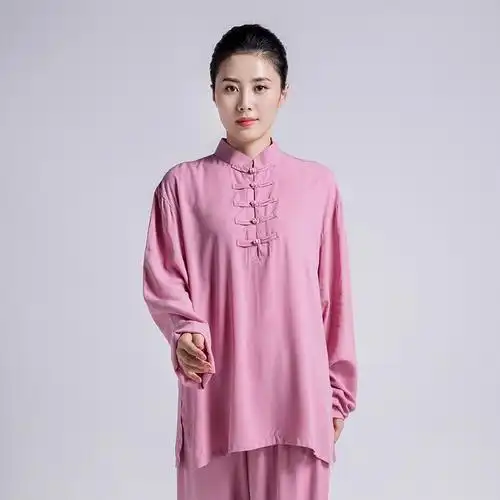 太极服女古达新款飘逸春夏季中袖太极拳服装女款练功服武术服春秋视频