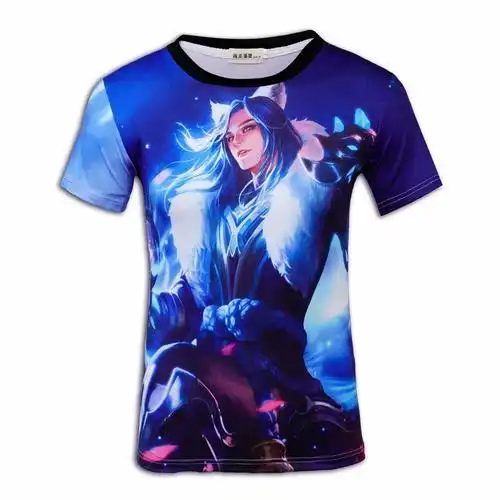 王者荣耀短袖男女学生李白凤求凰宝韩信3dtt恤儿童装夏季衣服幽冥船长