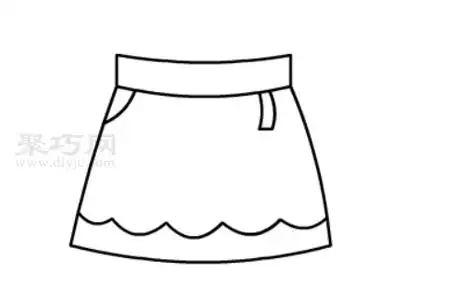 如何画短裙好看又简单一步一步教你画短裙简笔画