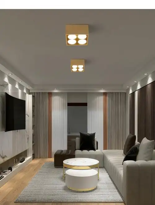 觅物led明装筒灯全铜客厅无主灯照明斗胆灯天花灯卧室过道射吸顶灯具