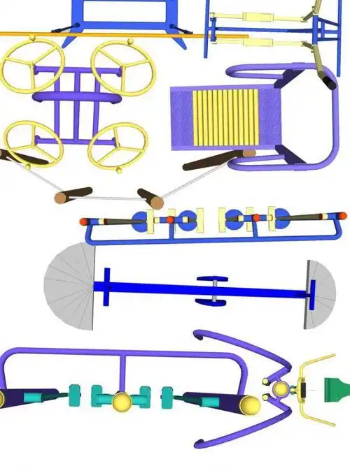 健身器材平面素材图片