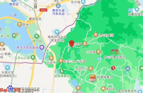 南京紫金山天文台地图