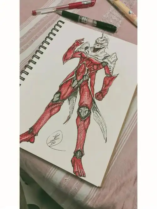 碳素笔画06异类赛文奥特曼