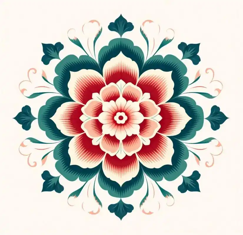 中国传统图案:)花卉纹 花卉纹样图案设计,喜欢私信,有大图