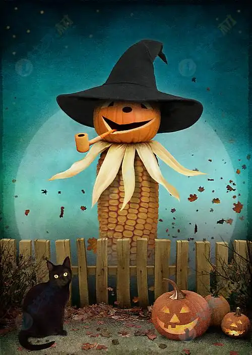 趣味可爱南瓜鬼脸高清图片下载