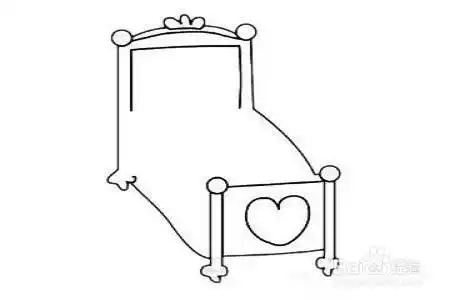 "单人床"怎么画?