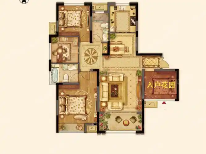 4室2厅2卫 130㎡ 南