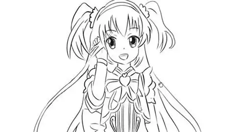 巴啦啦小魔仙凌美雪简笔画