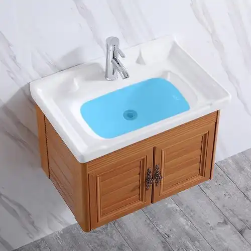 家用简易迷你阳台洗手盆挂盆洗脸盆柜组合挂墙式小户型面盆卫生间