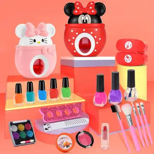 儿童无毒指甲油美甲机套装