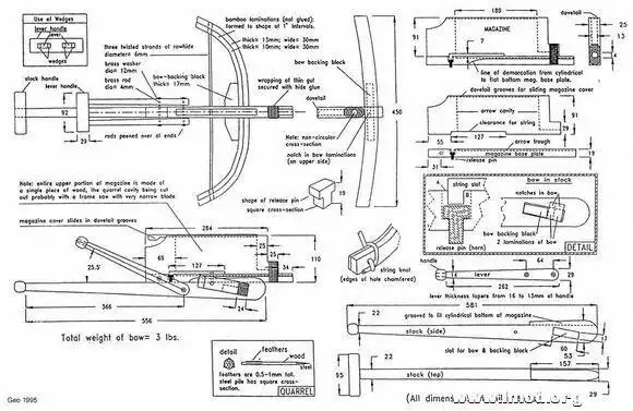 【诸葛连弩】制作图纸(英文版)