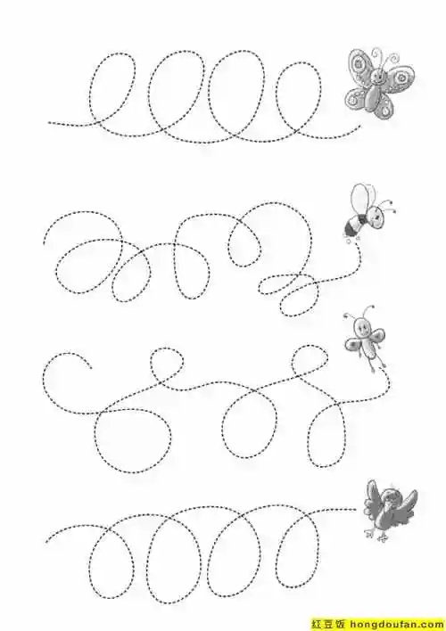 10张专注力训练控笔训练儿童练习题打印