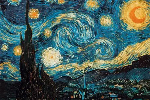 《星月夜》梵高  荷兰