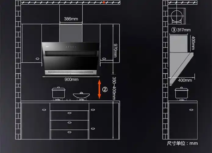aucma/澳柯玛17大吸力抽油烟机家用厨房侧吸电清洗脱排烟吸油烟机