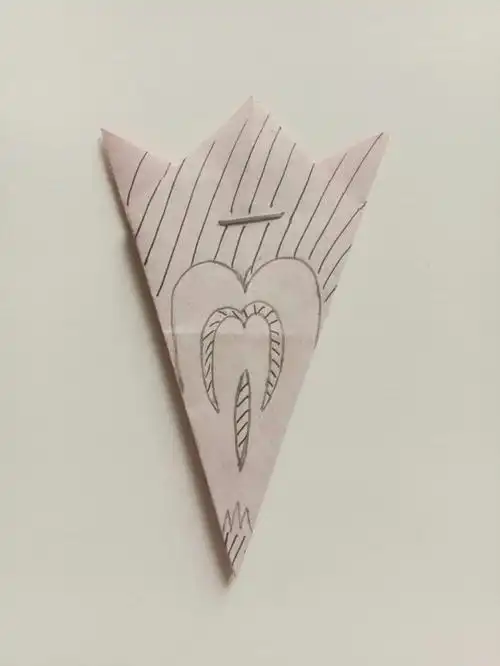 儿童手工剪纸窗花蒲公英1图文教程