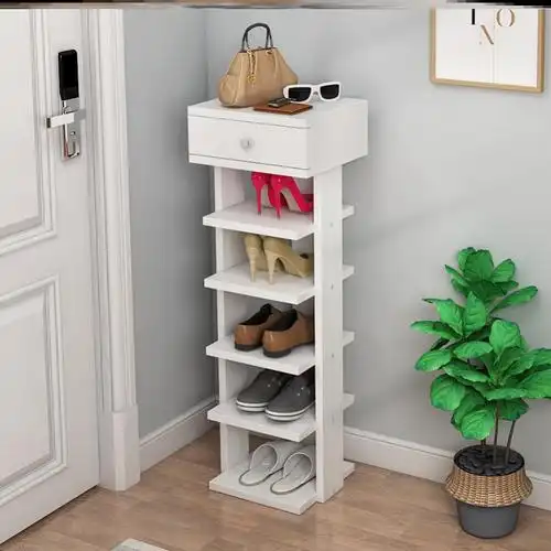 迷你家用30cm多层三角墙角转角鞋架架子门口鞋架