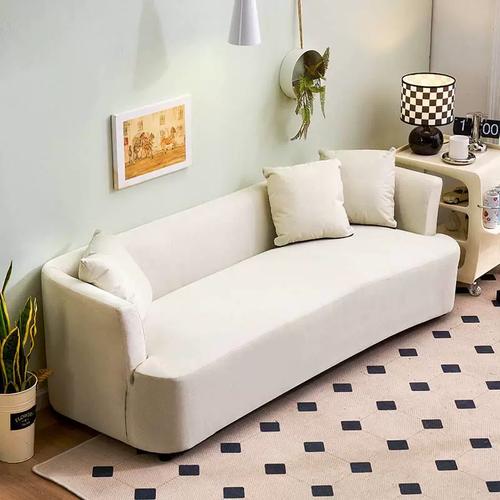 沙发客厅小户型卧室阳台服装店腰果网红简约布艺双人三人懒人沙发