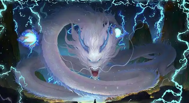 精美帅气的白龙