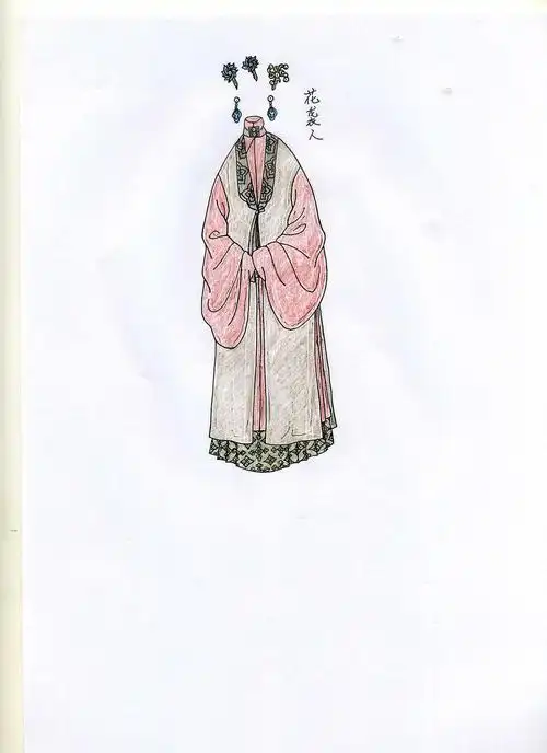 我心画红楼我为红楼人物设计的服饰之花袭人篇