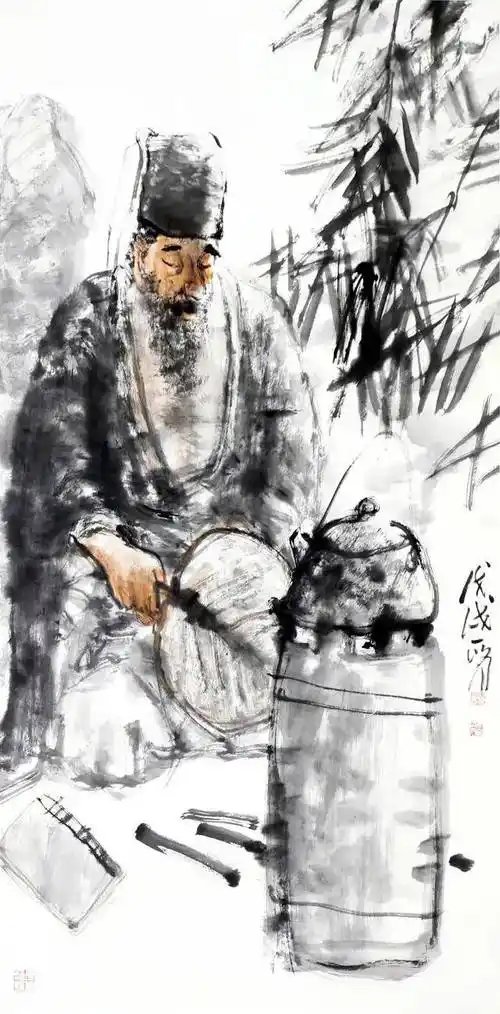 与古为友:陈一峰大写意人物画欣赏_cm_作品_精神