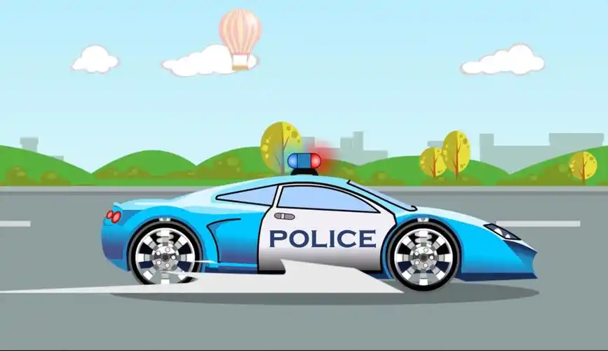 汽车动画城 第2季 第32集-组装蓝色警车 警车好威武-儿童-动画片-在线