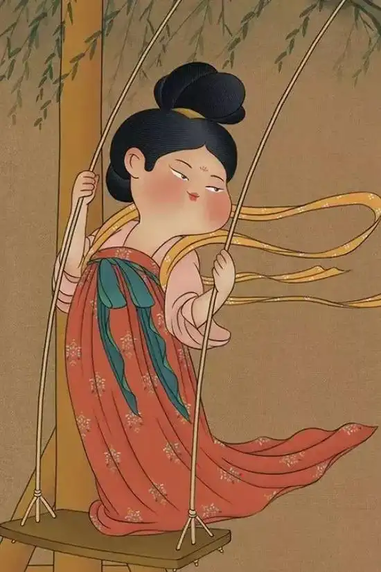 圆润唐风美人图,以胖为美的"唐范儿"美人来了