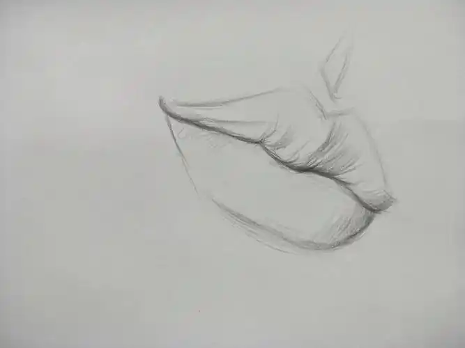 素描嘴巴作画步骤