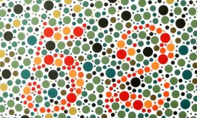 最后一张只有色盲才看得到|红绿色盲|色盲|色盲症|红绿色盲症|色弱