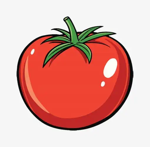 手绘卡通蔬菜红色番茄西红柿插画设计【免抠元素png】-90设计网