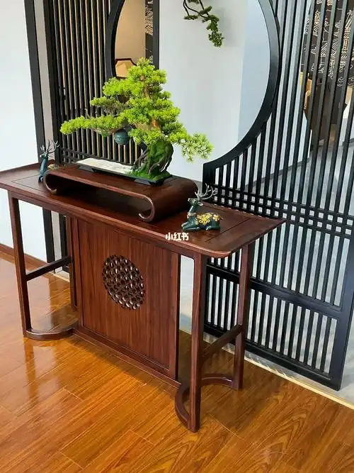 新中式玄关,能构造出空灵的高级感,是中国艺术形式中的精髓!