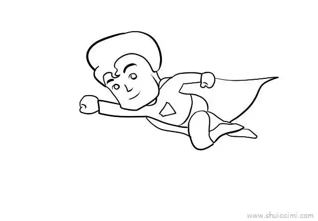 超人简笔画画法图解