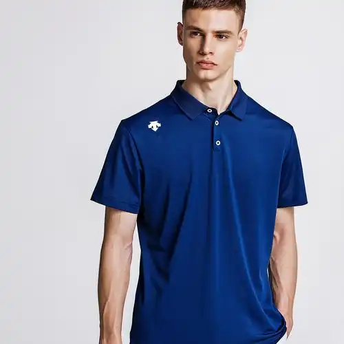 descente迪桑特短袖polo 男子纯色透气抗皱短袖polo衫d8223tps11 品牌