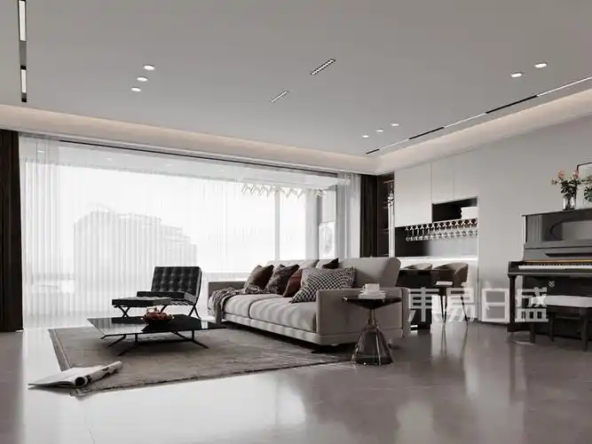 143平现代简约风格装修实景