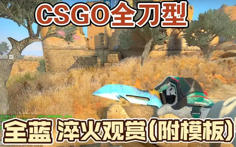 csgo 全刀型全蓝淬火观赏!