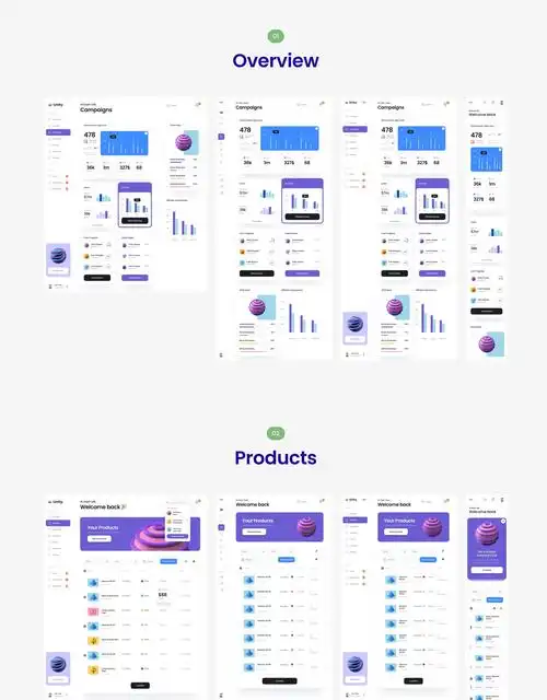 响应式数据可视化手机app界面设计欣赏