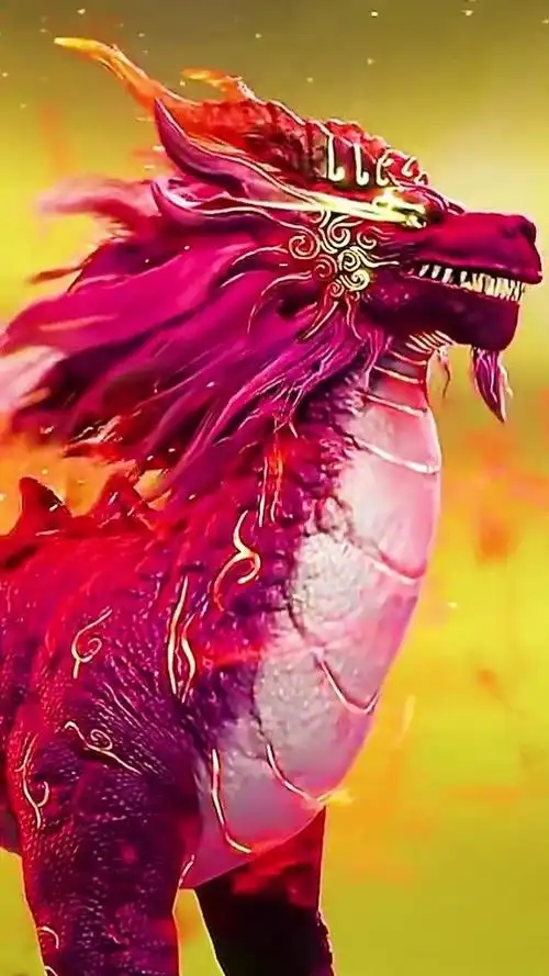 麒麟是祥瑞之兽  古人认为,麒麟出现之处,必会产生祥瑞之事#瑞兽献宝