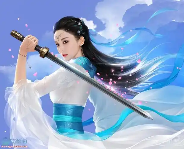 倩影侠风武侠仙侠古装美女江湖侠客cg绘画设计参考素材