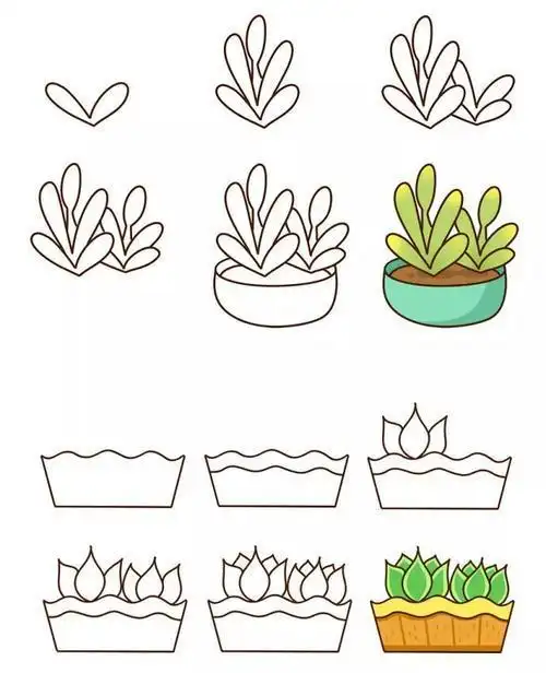 幼儿园简笔画植物集