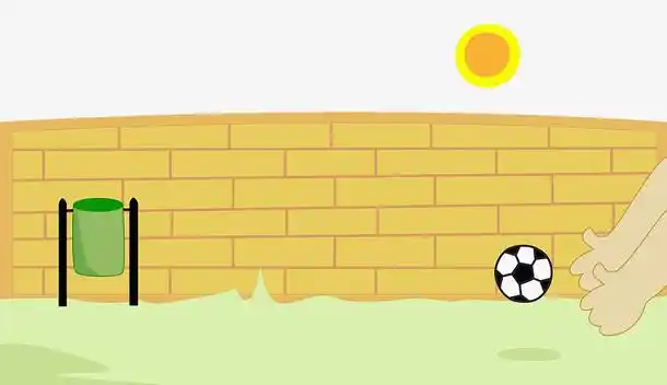 卡通围墙与草坪