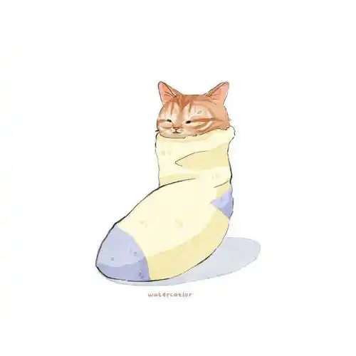 还未睡醒的小可爱们crwatercatlor