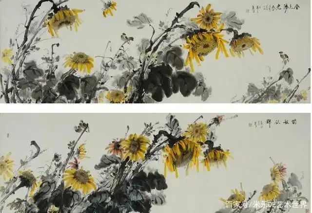 心向阳光,蒸蒸日上——国画向日葵欣赏