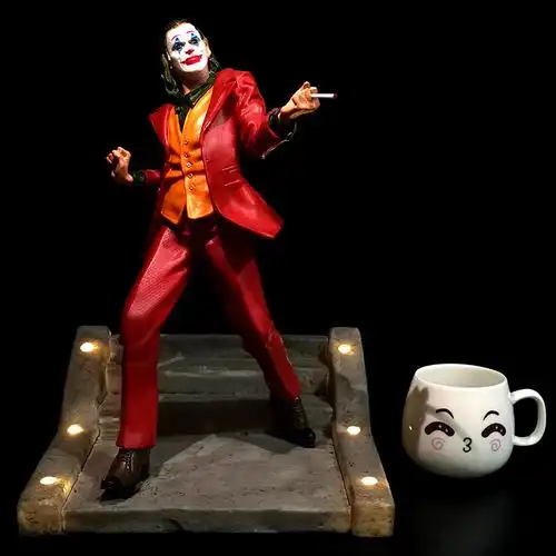 小丑joker2019电影手办雕像蝙蝠侠亚瑟弗莱克潮玩模型装饰品摆件