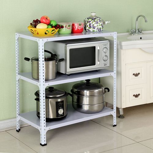 家用货架置物架铁架厨房多功能简易组装储藏储物架子角钢小展示架