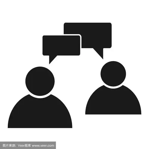 聊天,交流,说话,说话图标矢量插图孤立在白色背景