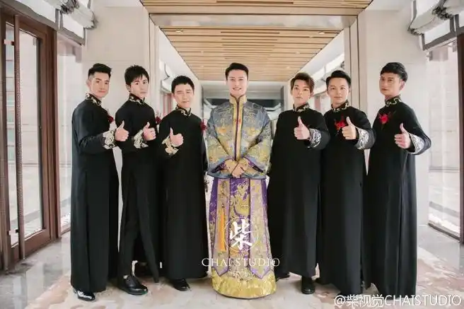 陈晓陈妍希婚礼#之帅爆了的@陈晓和伴郎团.